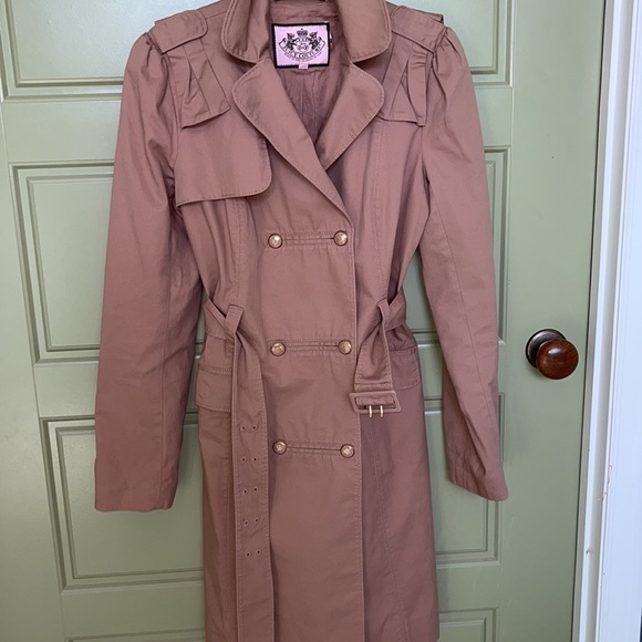 Juicy Couture.  TRENCH NWOT. FALL ready GREAT DEAL!💕. EUC.M. color 2nd pic - Picture 5 of 6